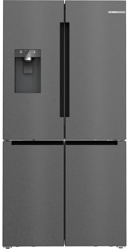 Bosch Serie 6 Smarter French Door Kühlschrank 183 x 90.5 cm 574 L KFI96AXEA | NoFrost nie wieder abtauen, Eis- und Wasserspender mit Wassertank, XXL Volumen, VitaFresh XXL hält länger frisch