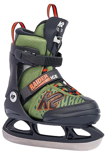 K2 Skates Jungen Schlittschuhe Raider Ice, green - orange, 25G0110.1.1.L