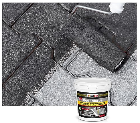 Isolbau Bodenfarbe - 1,5 kg - Boden- und Betonfarbe für Keller, Garage, Werkstatt - Wasserfeste Bodenbeschichtung für innen & außen - Anthrazit (RAL)