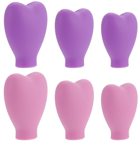 COSMOBETTY 6 Stück Silikon Make Up Pinsel Schutzhüllen Flexibel und Praktisch zum Schutz der Pinselborsten für Reisen und Aufbewahrung