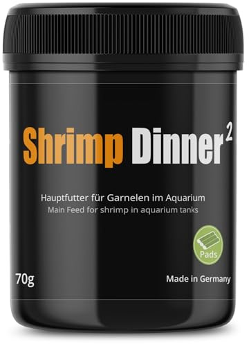 GlasGarten Shrimp Dinner 2 | 70g – Premium Garnelenfutter, Hauptfutter für Ziergarnelen, aus 100% natürlichen Zutaten gepresst, schonend getrocknet