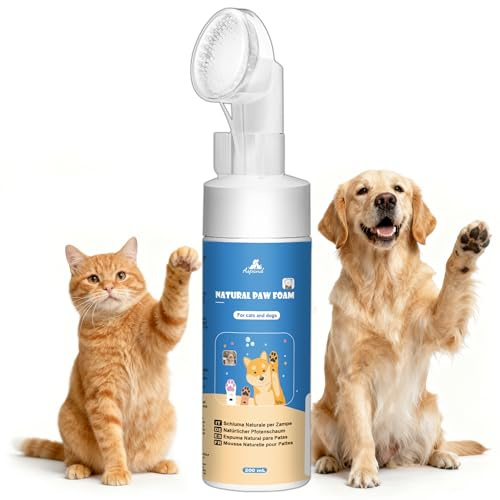 Aspand Pfotenreiniger für Hunde und Katzen Ohne Ausspülen 200 ml | Pfotenwaschmittel für Hunde