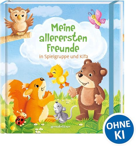 Meine allerersten Freunde in Spielgruppe und KiTa: Freundebuch für Kinder ab 18 Monate zum Weitermalen, Ankreuzen und Ausmalen
