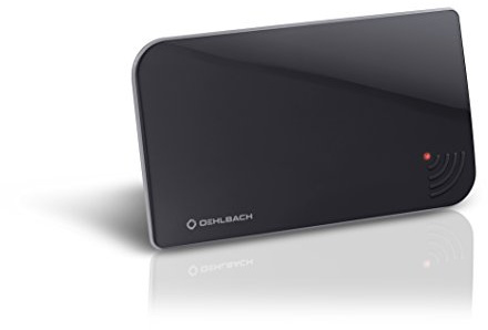 Oehlbach Scope Vision DVB-T2 HD Antenne - Digitale Zimmerantenne - USB Strom - Aktiv DVB-T2 Verstärker - Innenantenne, Testsieger - Schwarz