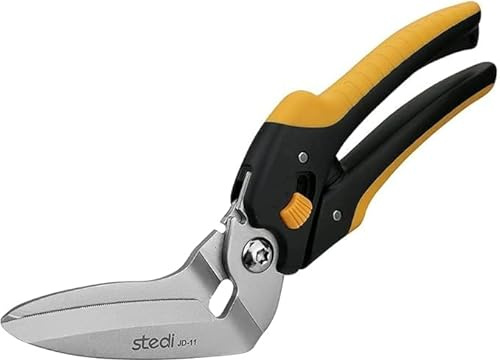 stedi 22cm Teppichschere, Hochleistungsschere, Universalschere, Mit Fein Gezackten Klingen Aus Kohlenstoffhaltigem Edelstahl – Einfaches Schneiden Von Elektrischen Kabeln, Stoff, Eisenbleche