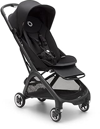Bugaboo Butterfly Ultra Compact Reisebuggy, leicht, in einer Sekunde zusammenklappbar, sehr geräumiger Stadtbuggy für Babys und Kleinkinder, handlich und bequem, Nacht schwarz