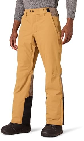 Amazon Essentials Skihose für Herren, wasserdicht, isoliert, schwarz-goldfarben, Größe XL