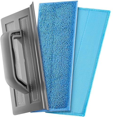 Tyroler Duschabzieher breit 25 cm | 2 Mikrofaser Scheuer- & Poliertücher | 100% Silikon | Mehrzweck für Spiegel, Marmor, Fliesen & Fensterabzieher | Perfekter Abzieher Dusche | Duschwand-Abzieher