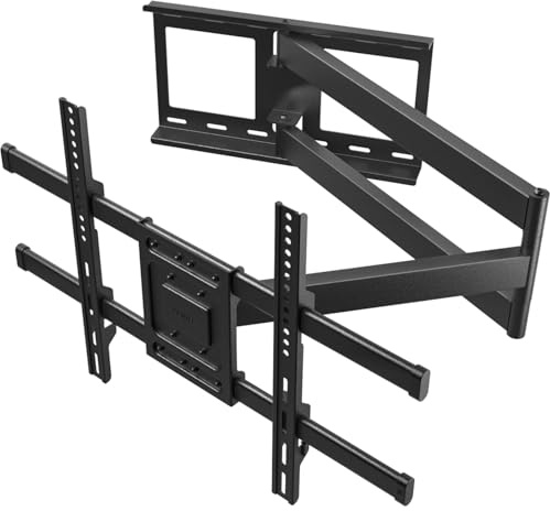 BONTEC TV Wandhalterung 32-75 Zoll Fernseher, 1040 mm Auszug, bis zu 60 kg | Neigbare, schwenk- und drehbare Fernseher Halterung mit extra langem Gelenkarm für LCD/LED/OLED, max. VESA 600x400 mm