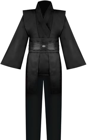 Bichingda Herren-Tunika, Ritterkostüm, Kapuzenrobe, Uniform, Cosplay, Komplettes Halloweenkostüm-Set