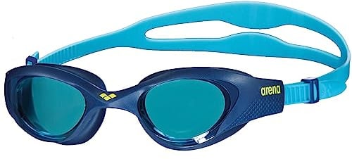 ARENA The One Junior Kinderschwimmbrille, Schwimmbrille mit Großen Gläsern, Anti-Beschlag und UV-Schutz, Selbstjustierender Nasensteg, Orbit-Proof-Dichtungen