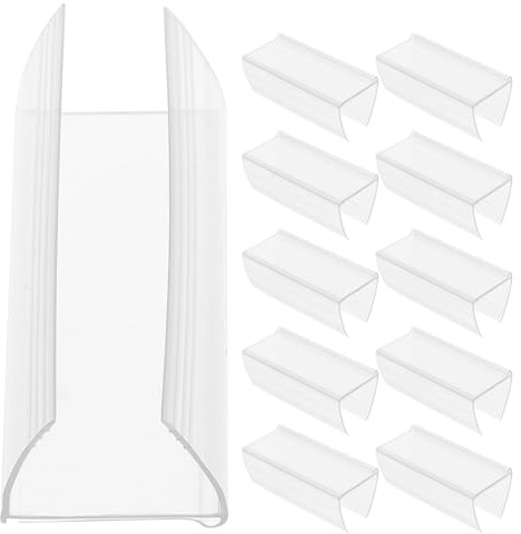 Ciieeo 30 Stück Etikettenhalter Mit Flexibler Klemme Für Holz- Und Drahtregale Regaletikettenhalter Kunststoff 2.36X0.98X0.87In Für Supermarkt Büro Lager Preisschildhalter
