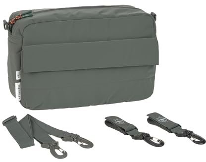 LÄSSIG Baby Kinderwagenorganizer Umhängetasche Kinderwagentasche inkl. Kinderwagenbefestigung/Casual Buggy Organizer Bag olive