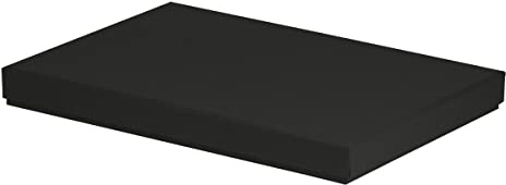 Rössler Geschenkbox mit Deckel für DIN A4 | Box mit Deckel | Geschenkbox Geburtstag | Karton mit Deckel | Geschenk Box | Geschenkkarton mit Deckel | Maße: 225x325x30mm | Farbe: Schwarz