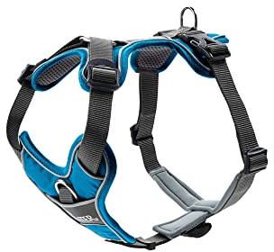 Hunter DIVO Hundegeschirr, M, 56-73 cm, hellblau/grau