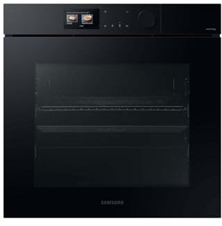 Samsung NV7B7997ADK/U1 Dual Cook Einbaubackofen, Dampfgaren mit 700-ml-Wassertank, 76 l, Pyrolytische Selbstreinigung, Automatische Türöffnung, Kamera, SmartThings Cooking, Air Fry, Schwarzes Glas