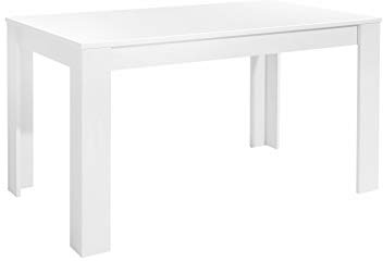 byLIVING Esstisch Nepal, Küchentisch in Weiß, 140 x 80, H 75 cm | Großer Tisch