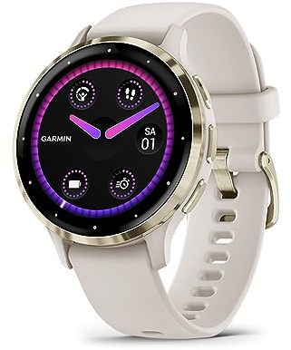 Garmin [renewed] Venu 3S – GPS-Fitness-Smartwatch mit Bluetooth Telefonie und Sprachassistenz, Ultrascharfes 1,1 Zoll AMOLED-Touchdisplay, GarminPay und Rollstuhlmodus [Generalüberholt]