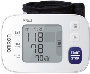 OMRON RS4 Automatisches Handgelenk-Blutdruckmessgerät, Testsieger Stiftung Warentest 11/2023, klinisch validiert, mit Speicher, Positionierungssensor für genaue Messung, Manschettensitzkontrolle