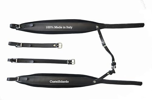 Manifattura Italiana Gurte für Akkordeon Akkordeongurte Akkordeonriemen 8 CM DELUXE 100% italienische Produktion CASTELFIDARDO
