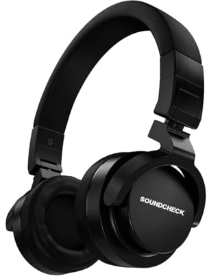 DN Jensen Soundcheck Street Kopfhörer - On-Ear, Faltbar, Kabelgebunden, Leichtgewicht, Kompakt und Robust, Plug & Play, Schwarz