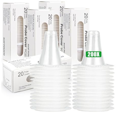 200 Stück Fieberthermometer Schutzkappen, Fieberthermometer Ohr, Thermometer Ohren, Ersatzschutzkappen für alle Ohrthermometer
