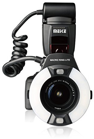 Meike MK-14EXT-C E-TTL Makro LED Ringblitz mit LED AF Assist Lampe für Canon EOS DSLR Kamera