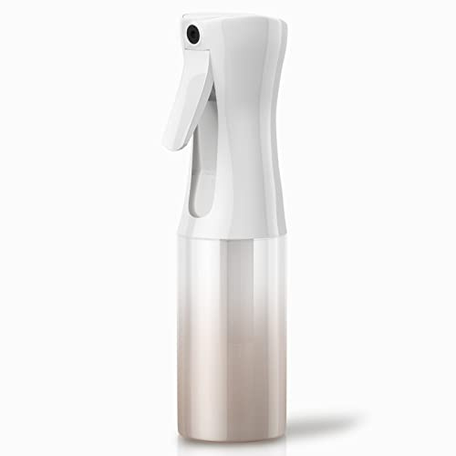 Uervoton Haarspray-Flasche, 160 ml Kontinuierliche Wasserflasche Mister leer, Aerosol-Feinnebel-Haarspray-Flasche zum Bändigen von Haaren am Morgen, für Haarstyling, Pflanzen, Haustiere (Roségold)