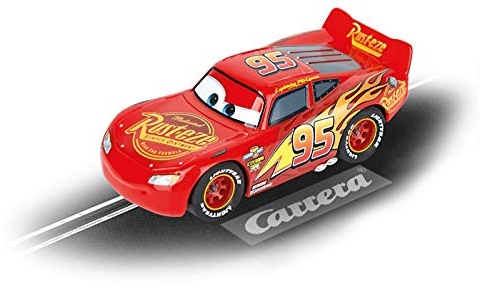 Carrera - 20065010 - Lightning McQueen aus Disney Pixar Cars Slotcar I Exklusiv für Bahn I Detailreich I Geeignet für Jungs & Mädchen I Perfektes Einstiegsrennfahrzeug nur für die First Bahn.