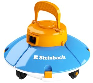 Steinbach Poolrunner Battery Basic 2.0 – 061208 – Kabelloser Bodensauger für Pools mit bis zu 10 m² Bodenfläche – Bis zu 60 Minuten Akkulaufzeit – Auch für Salzwasser geeignet