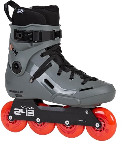 Powerslide Storm Meteor 80 Inlineskates Herren Damen – Urban Freeride Skates mit breiter Passform, MYFIT Fat Boy Innenschuh, 4x80mm Spinner Rollen, ABEC 9 Kugellager