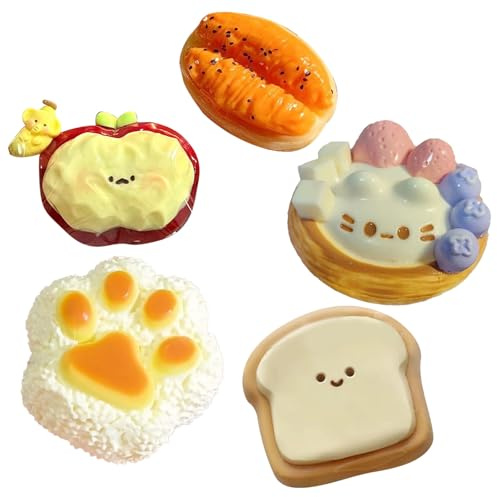 HTTDSLF 5 Stück Stress Relief Toy, Mochi Squishy Toys Set, Fufu Squishy für Stressabbau, Squeeze Squishies Anti-Stress-Spielzeug, Kawaii Soft Silikon Spielzeug für Kinder, Mitgebsel Party Geschenke