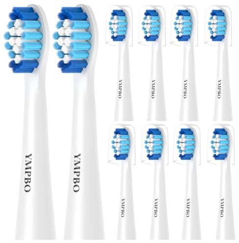 10 Stück Aufsteckbürsten kompatibel mit Oral B Pulsonic Elektrischen Zahnbürste, Aufsteckzahnbürsten Zahnbürste Aufsätze, Weiß