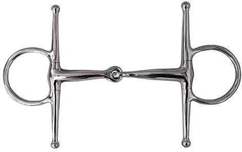 German Riding Schenkeltrense Edelstahl einfach gebrochen 13,5 cm
