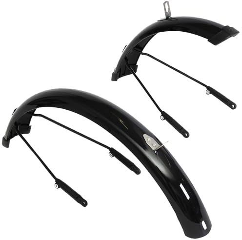 PUKY Fahrrad Schutzblechset LS-PRO 16 Black | Leichtgewicht & Robust | Einfache Montage & Sturzsicherung | Universell für 16 Zoll Räder | Spritzschutz & Sicherheit