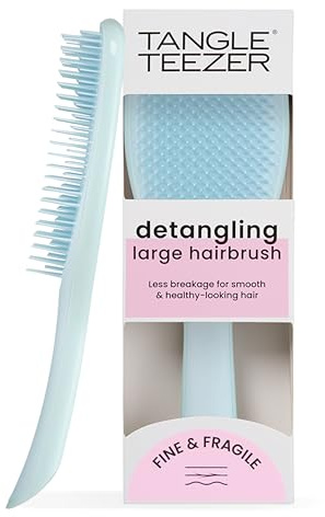 Tangle Teezer Große Ultimate Detangler Haarbürste für Coloriertes, Feines & Empfindliches Haar – Sanfte Borsten Reduzieren Haarbruch & Ziepen – Sanft zu Empfindlichem Haar – Blau