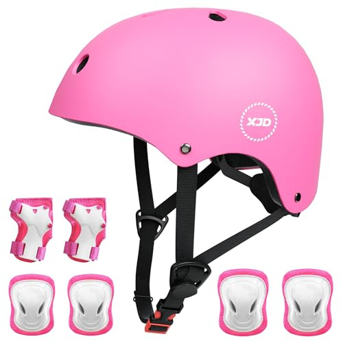 XJD Fahrradhelm für Kinder, Verstellbare Kinderhelm Skaterhelm Kinder Helm für Fahrrad Skateboard Scooter Roller Kinderfahrradhelm für 3-13 Alt Mädchen und Jungen