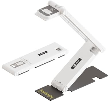 INSWAN INS-Flip 4 – 4K USB Dokumentenkamera/Webcam, 13MP UHD, faltbar, Ultraleicht (305g), Autofokus, Mikrofon & LED, für Unterricht & Webkonferenzen, kompatibel mit macOS, iPad, Windows, Chromebook