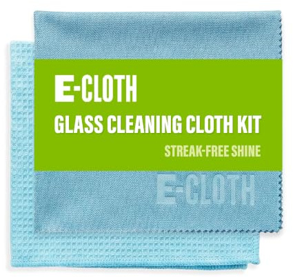 e-cloth Fensterschrubben & Polierset Mikrofaser-Reinigungstuch-Set, Alaskan Blue, Old Version