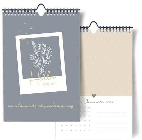 Bastelkalender 2026 zum Selbstgestalten I DIY Fotokalender für Fotos I DIN A4 I Wandkalender zum selber gestalten, Jetzt entdecken und individuell gestalten!