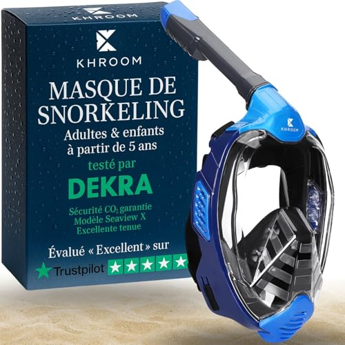 Khroom Vollgesichtsmaske Schnorchelmaske Erwachsene & Kinder ab 5 (L-XL)