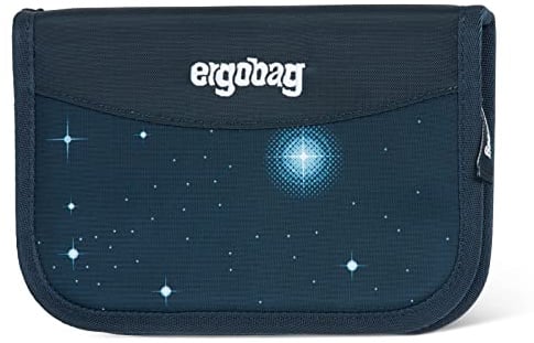 ergobag Federmäppchen | 22-teiliges Set mit Lyra Buntstiften und Lineal sowie Stundenplan-Fach und Kleingeldfach für die Schule