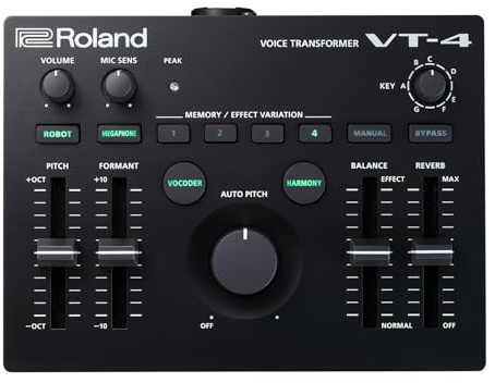 Roland Aira VT-4 Voice Transformer, Harmonizer, Vocoder NEU, Schwarz
