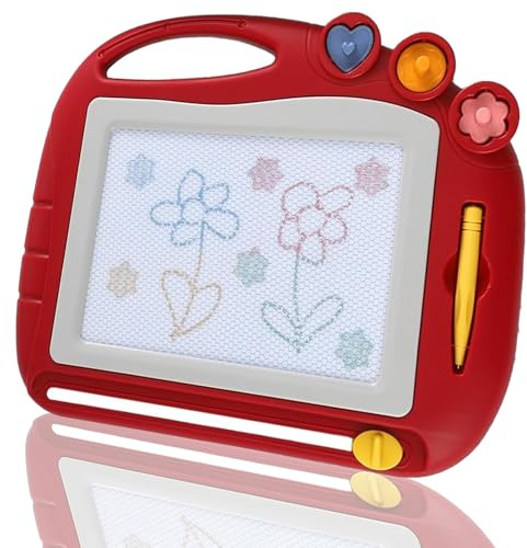 Zaubertafel Kinder-Maltafel, magnetisch, 27,5 x 22 cm, Formstempel, ab 2 Jahren