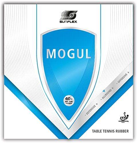 Sunflex Mogul Tischtennis-Belag | professioneller Allround Belag | ITTF zugelassen | hohe Kontrolle | für Einsteiger | 1,5mm Schwamm | schwarz