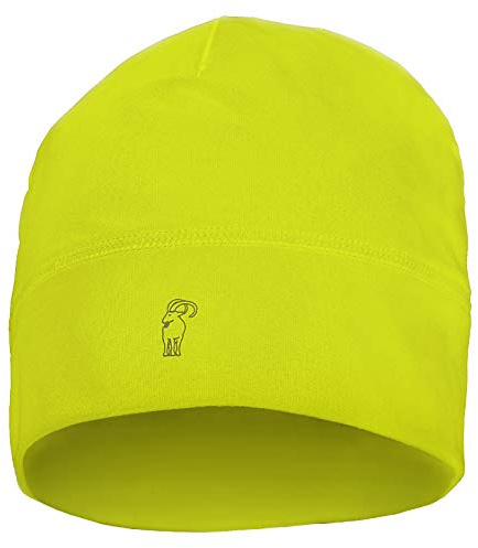 ALPIDEX Running Mütze Sportmütze Laufmütze Damen Herren Funktionsmütze One Size Thermo Kopfbedeckung Radfahren Winddicht Atmungsaktiv Skull Cap Fahrrad Unterziehmütze Unisex, Farbe:Neon Yellow