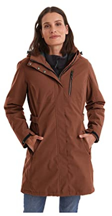 Killtec Damen Parka Funktionsparka mit abzippbarer Kapuze KOW 165 WMN PRK wasserdicht, Winddicht, atmungsaktiv
