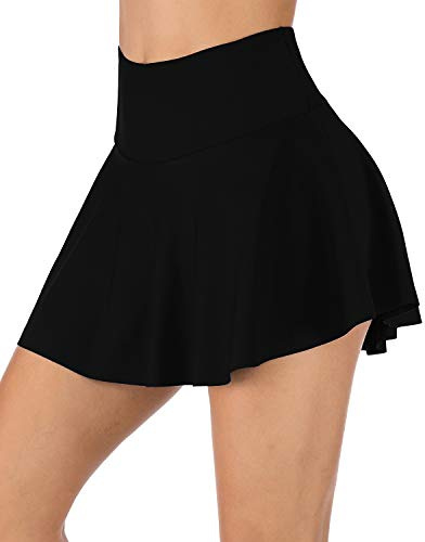 PANAX Damen High Waist Baderock Strandrock mit Innenslip | High Waist Baderock mit Innenslip. Bauchweg-Effekt. Bequem für Strand & Pool.