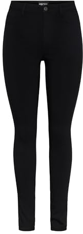 PIECES Damen Pchighskin Wear Jeggings/Noos Bc, Schwarz, XL