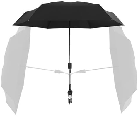 Wpsagek Groß Kinderwagen Regenschirm 90cm, Kinderwagen Sonnenschirm Mit Clip Auf, 360° Verstellbarer Sonnenschutz Umbrella, UPF 50+
